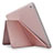 Leather Case Stands Flip Cover L08 for Apple New iPad 9.7 (2017) Rose Gold