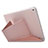 Leather Case Stands Flip Cover L08 for Apple New iPad 9.7 (2017) Rose Gold