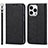 Leather Case Stands Flip Cover L08 Holder for Apple iPhone 13 Pro Max Black