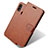 Leather Case Stands Flip Cover L08 Holder for Huawei Honor 10 Lite Brown