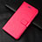 Leather Case Stands Flip Cover L08 Holder for Huawei Honor 10 Lite Hot Pink