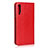 Leather Case Stands Flip Cover L08 Holder for Huawei Honor 9X Pro Red