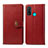 Leather Case Stands Flip Cover L08 Holder for Huawei P Smart (2020) Red