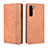 Leather Case Stands Flip Cover L08 Holder for OnePlus Nord Orange