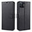 Leather Case Stands Flip Cover L08 Holder for Oppo A93 Black