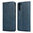 Leather Case Stands Flip Cover L08 Holder for Oppo Reno3 A Blue