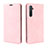 Leather Case Stands Flip Cover L08 Holder for Realme XT Pink