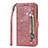 Leather Case Stands Flip Cover L08 Holder for Samsung Galaxy S20 Ultra 5G Rose Gold