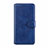 Leather Case Stands Flip Cover L08 Holder for Xiaomi Redmi Note 9 Pro Blue