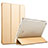 Leather Case Stands Flip Cover L09 for Apple New iPad 9.7 (2018) Gold