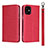 Leather Case Stands Flip Cover L09 Holder for Apple iPhone 12 Mini Red