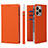 Leather Case Stands Flip Cover L09 Holder for Apple iPhone 14 Pro Max Orange