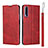 Leather Case Stands Flip Cover L09 Holder for Huawei Honor 9X Pro Red