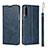 Leather Case Stands Flip Cover L09 Holder for Huawei Y9s Blue