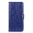 Leather Case Stands Flip Cover L09 Holder for Motorola Moto G Fast Blue