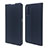 Leather Case Stands Flip Cover L09 Holder for Oppo Reno3 A Navy Blue