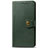 Leather Case Stands Flip Cover L09 Holder for Samsung Galaxy M21s Green