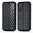 Leather Case Stands Flip Cover L09 Holder for Sony Xperia 5 II Black