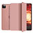 Leather Case Stands Flip Cover L10 Holder for Apple iPad Pro 11 (2020) Rose Gold