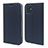 Leather Case Stands Flip Cover L10 Holder for Apple iPhone 12 Mini Navy Blue