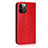 Leather Case Stands Flip Cover L10 Holder for Apple iPhone 12 Pro Red Wine