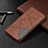 Leather Case Stands Flip Cover L10 Holder for Huawei Y6p Brown