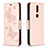 Leather Case Stands Flip Cover L10 Holder for Nokia 2.4 Pink