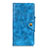 Leather Case Stands Flip Cover L10 Holder for Realme C11 Sky Blue