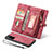 Leather Case Stands Flip Cover L10 Holder for Samsung Galaxy Note 20 5G Red