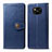 Leather Case Stands Flip Cover L10 Holder for Xiaomi Poco X3 Pro Blue