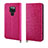 Leather Case Stands Flip Cover L11 Holder for Huawei Mate 20 Hot Pink