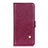 Leather Case Stands Flip Cover L11 Holder for Huawei Nova 8 SE 5G Red Wine