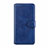 Leather Case Stands Flip Cover L11 Holder for Oppo A91 Blue