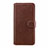 Leather Case Stands Flip Cover L11 Holder for Oppo A91 Brown