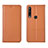 Leather Case Stands Flip Cover L12 Holder for Huawei Honor 9C Orange
