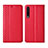 Leather Case Stands Flip Cover L12 Holder for Huawei Honor 9X Pro Red