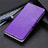 Leather Case Stands Flip Cover L12 Holder for Motorola Moto Edge Purple