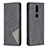 Leather Case Stands Flip Cover L12 Holder for Nokia 2.4 Black