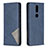 Leather Case Stands Flip Cover L12 Holder for Nokia 2.4 Blue