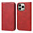 Leather Case Stands Flip Cover L14 Holder for Apple iPhone 13 Pro Red