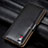 Leather Case Stands Flip Cover L14 Holder for Huawei Honor 9C Black