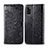 Leather Case Stands Flip Cover L14 Holder for Samsung Galaxy A41 Black
