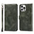 Leather Case Stands Flip Cover L15 Holder for Apple iPhone 14 Pro Max Green