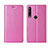 Leather Case Stands Flip Cover L15 Holder for Huawei P40 Lite E Pink