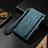 Leather Case Stands Flip Cover L17 Holder for Apple iPhone 14 Pro Max Blue