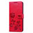 Leather Case Stands Flip Cover L17 Holder for Samsung Galaxy A31 Red