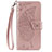 Leather Case Stands Flip Cover L17 Holder for Samsung Galaxy A41 Rose Gold
