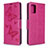 Leather Case Stands Flip Cover L17 Holder for Samsung Galaxy A71 5G Hot Pink
