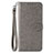 Leather Case Stands Flip Cover L18 Holder for Huawei Y7p Gray