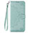 Leather Case Stands Flip Cover L18 Holder for Huawei Y7p Green